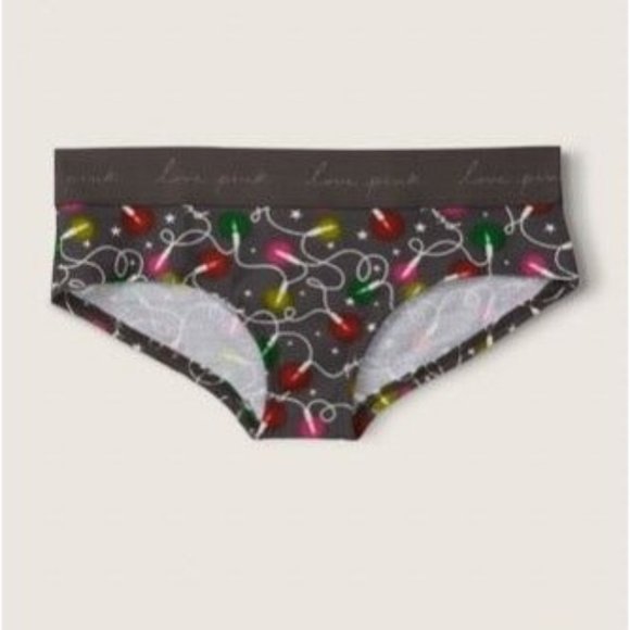 PINK Victoria's Secret Other - Victoria’s Secret XXL Christmas Lights Hipster Panty NWT